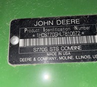 2020 John Deere S770 Thumbnail 10