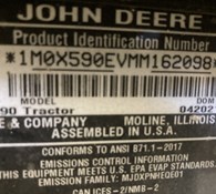 2021 John Deere X590 Thumbnail 7