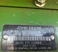 2015 John Deere S670 Thumbnail 15