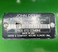 2018 John Deere S780 Thumbnail 11