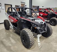 2024 Can-Am Maverick X3 DS Turbo Fiery Red & Hyper Silver Thumbnail 3
