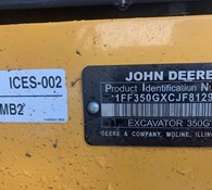 2018 John Deere 350G LC Thumbnail 13