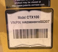 2017 Vermeer CTX100 Thumbnail 8