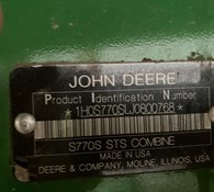 2018 John Deere S770 Thumbnail 10