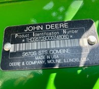 2012 John Deere S670 Thumbnail 5
