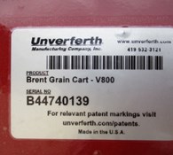 2024 Brent BRENT V800 RIGID AXLE GRAIN CART (RED) Thumbnail 8