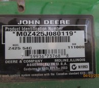 2010 John Deere Z425 Thumbnail 11